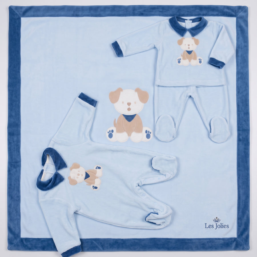 Set nascita coperta, tutina e clinico Les Jolies