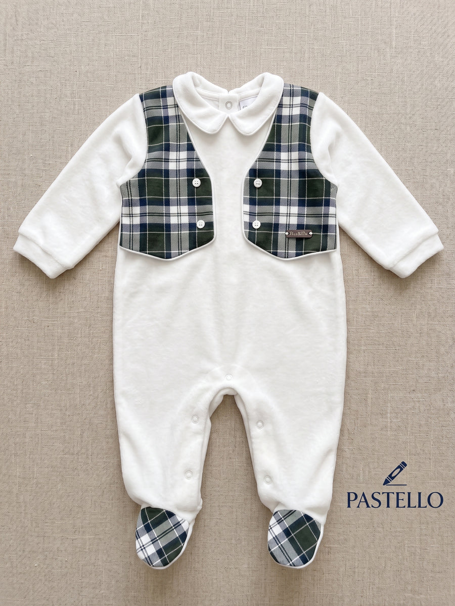 Tutina in ciniglia neonato Pastello